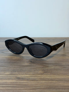 Prada SPR 26Z Cat-Eye Sunglasses – Black / Grey Lenses