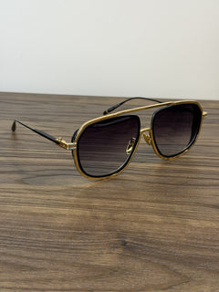 DITA Intracraft Sunglasses – Black / Gold, Purple-Grey Gradient