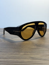 Tom Ford FT1044 Bronson Sunglasses – Shiny Black / Yellow