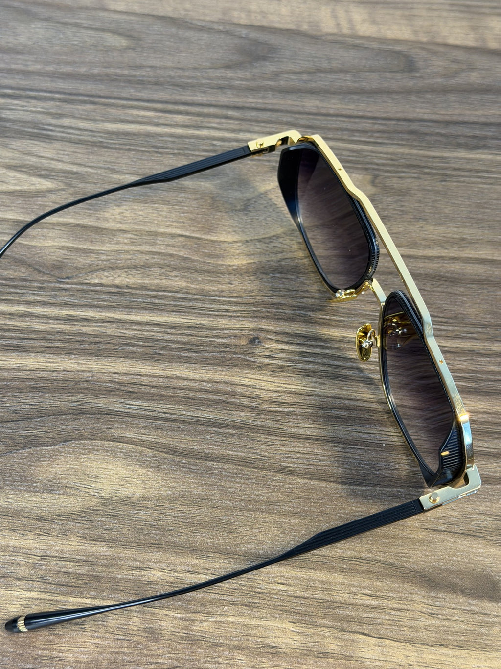 DITA Intracraft Sunglasses – Black / Gold, Purple-Grey Gradient