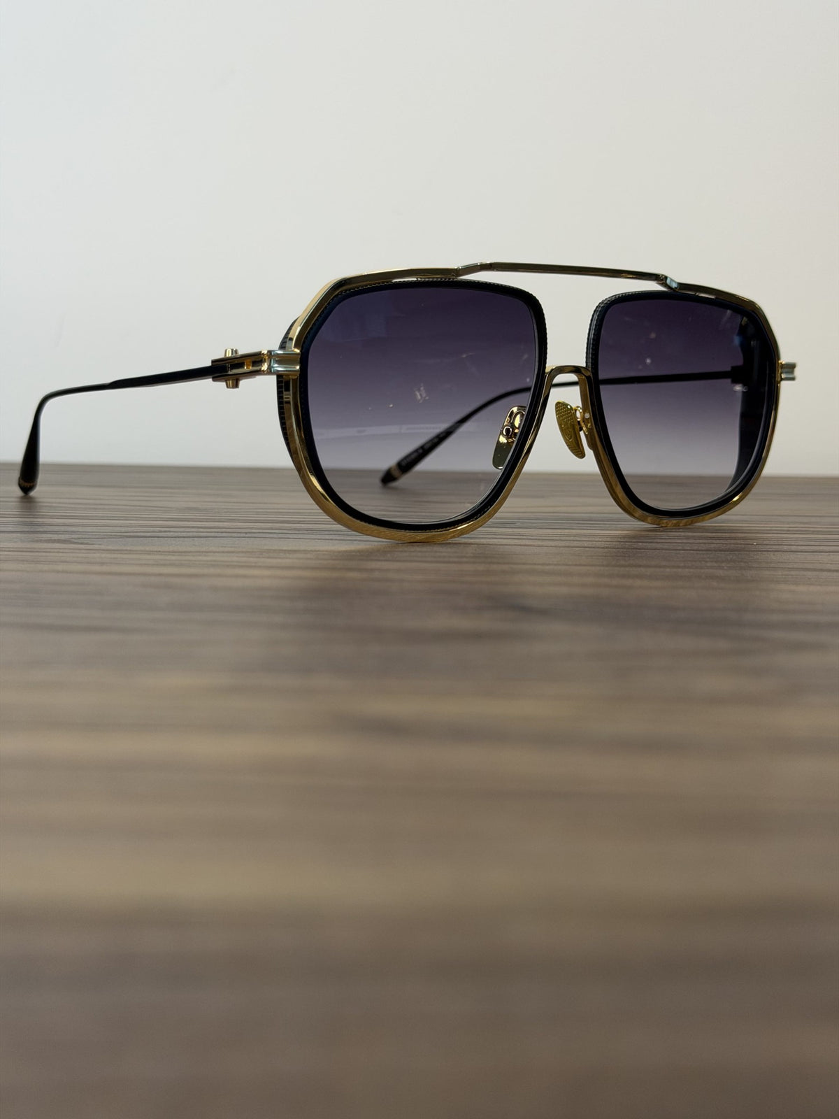 DITA Intracraft Sunglasses – Black / Gold, Purple-Grey Gradient