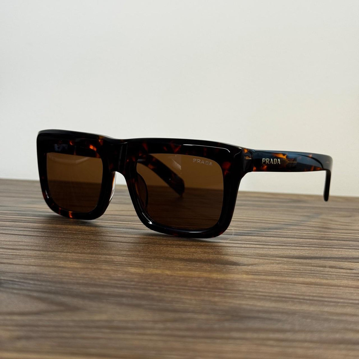 Prada SPR D11-F Sunglasses – Havana Tortoiseshell / Brown Lenses