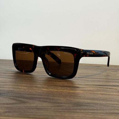 Prada SPR D11-F Sunglasses – Havana Tortoiseshell / Brown Lenses