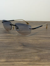 DITA Rimless Sunglasses – Blue / Grey Gradient