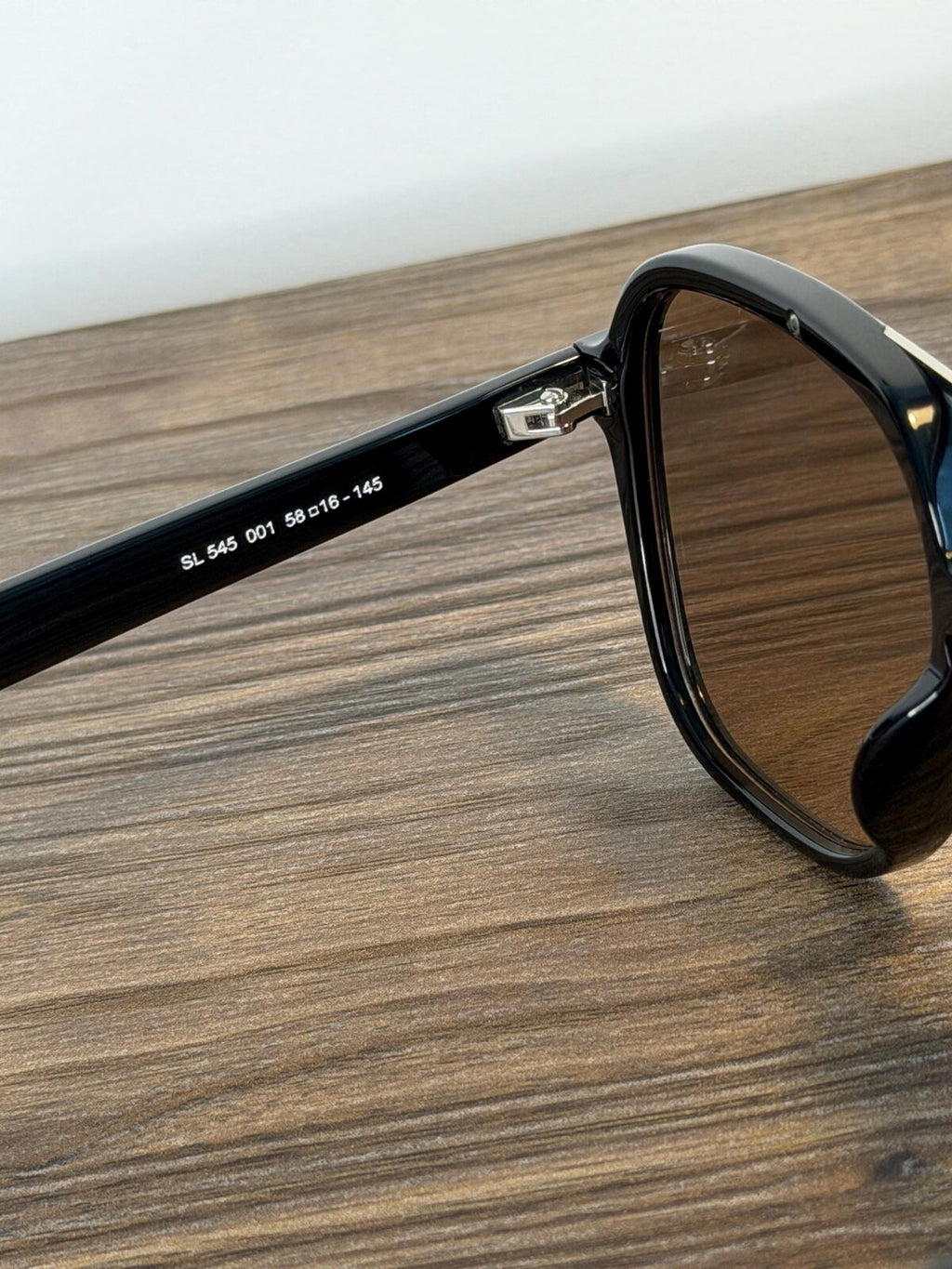 Saint Laurent SL545 Sunglasses – Black / Brown