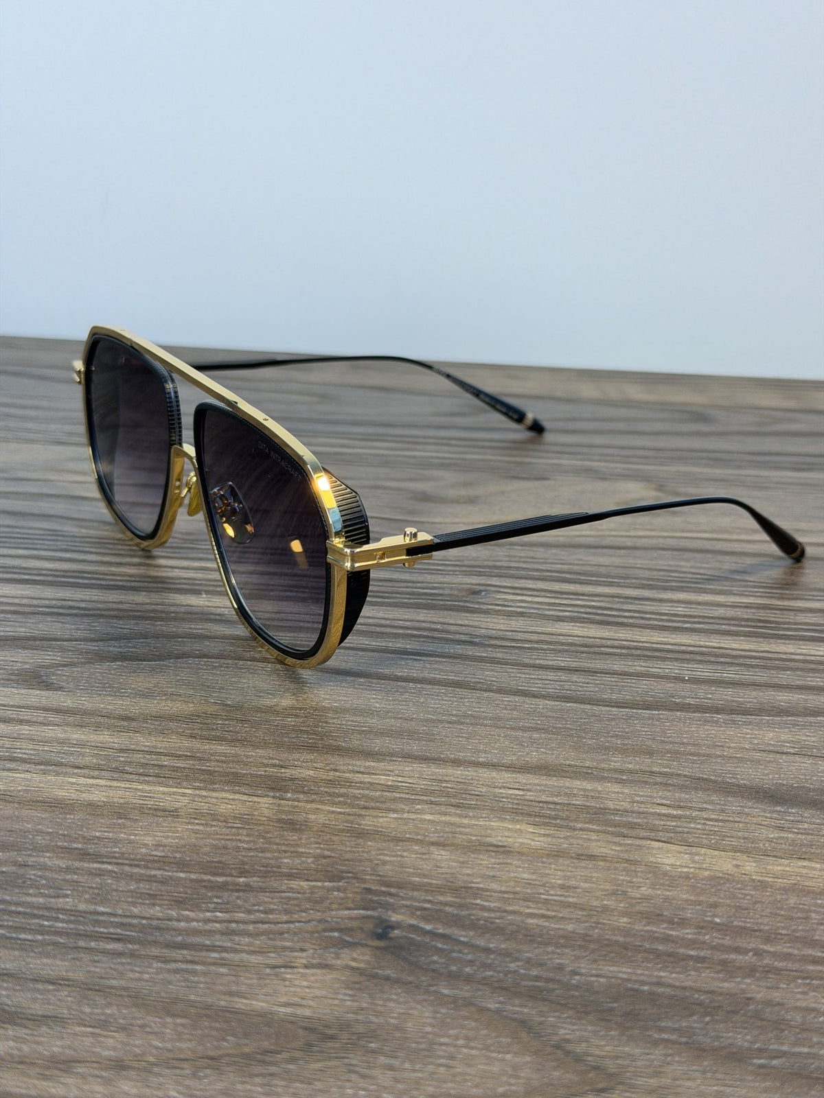 DITA Intracraft Sunglasses – Black / Gold, Purple-Grey Gradient
