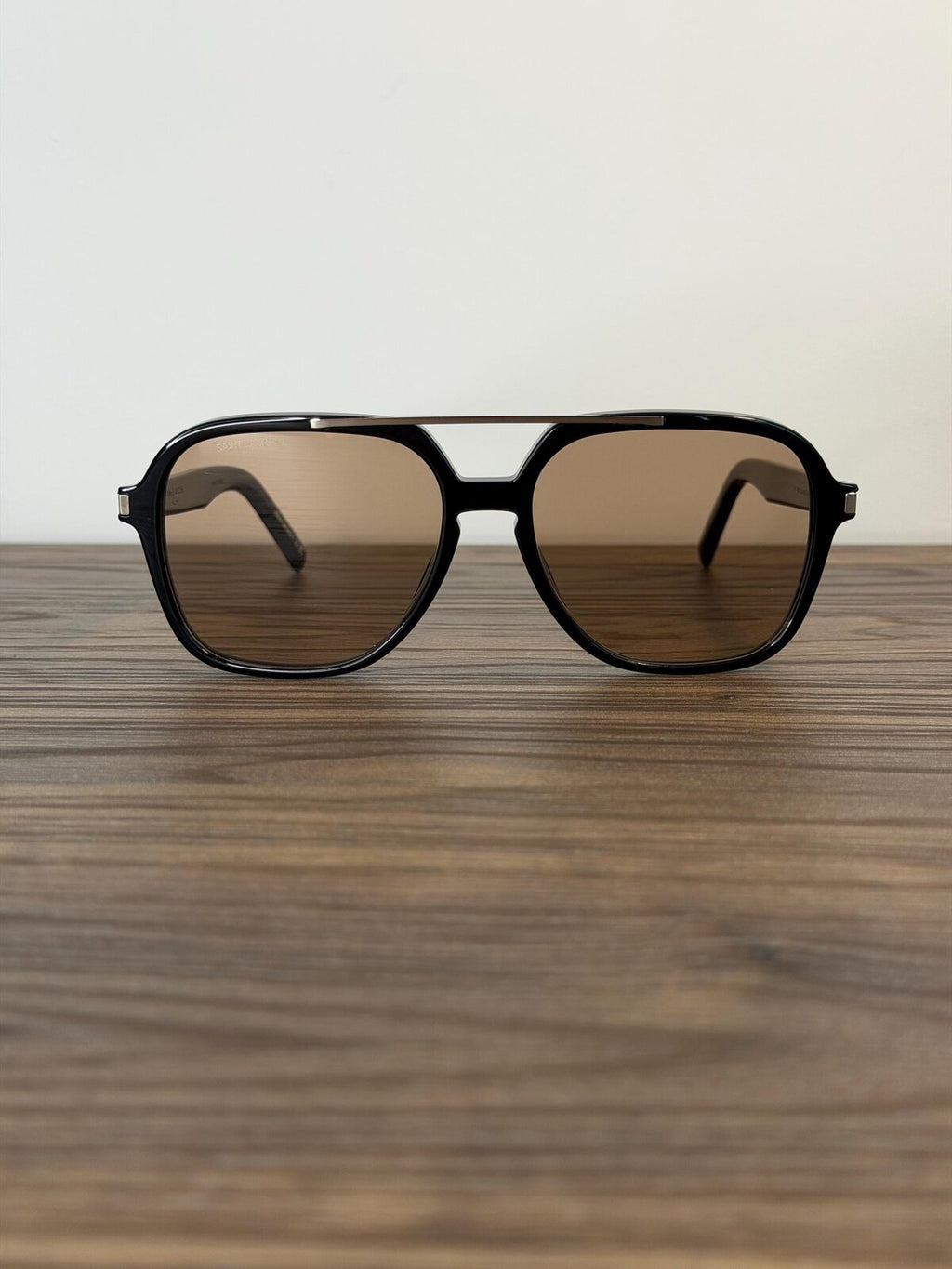 Saint Laurent SL545 Sunglasses – Black / Brown
