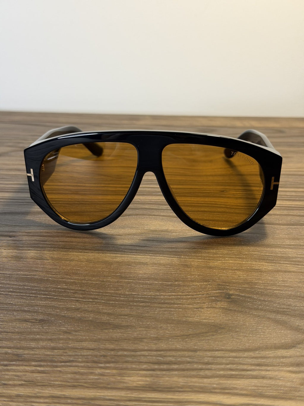 Tom Ford FT1044 Bronson Sunglasses – Shiny Black / Yellow