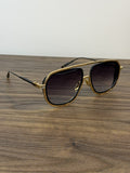 DITA Intracraft Sunglasses – Black / Gold, Purple-Grey Gradient