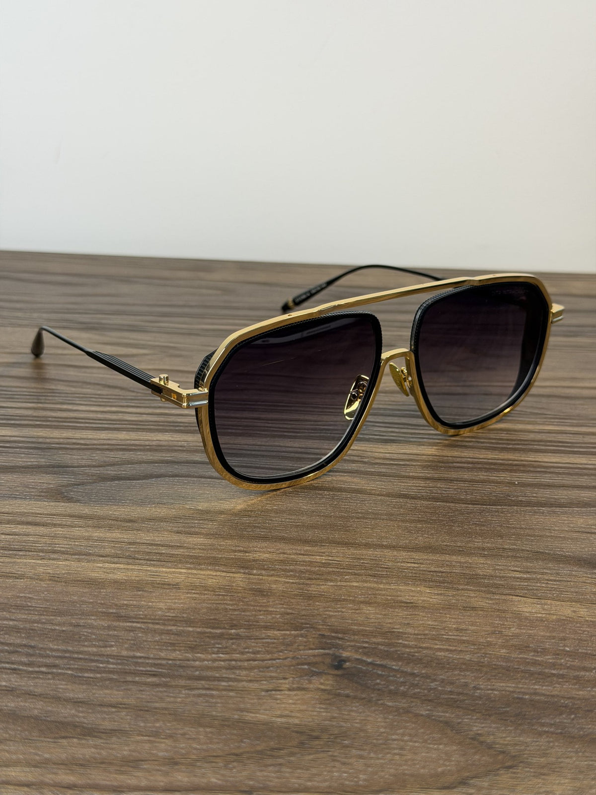 DITA Intracraft Sunglasses – Black / Gold, Purple-Grey Gradient