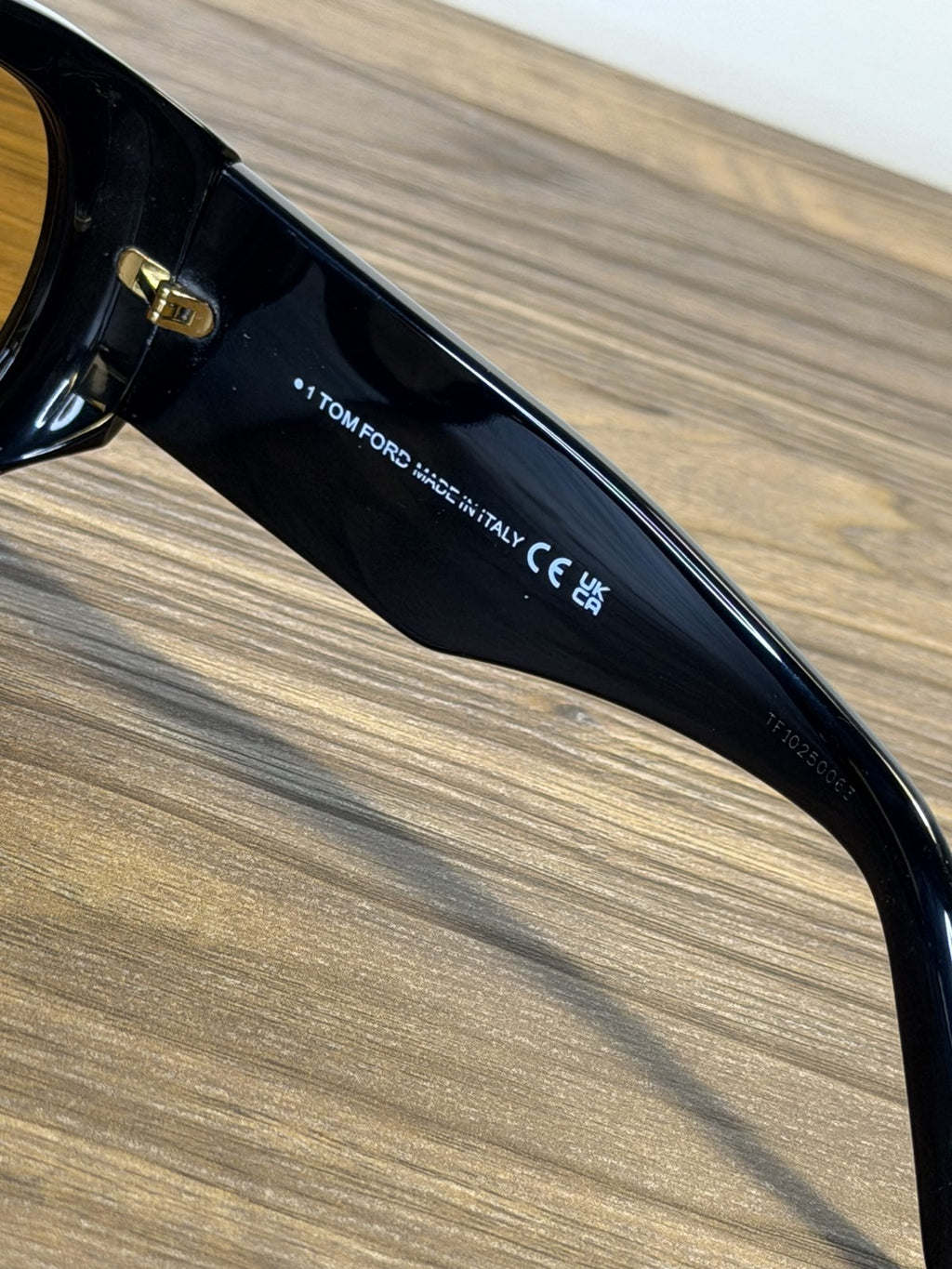 Tom Ford FT1044 Bronson Sunglasses – Shiny Black / Yellow