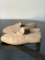 Loro Piana Summer Walk Loafers – Beige Suede
