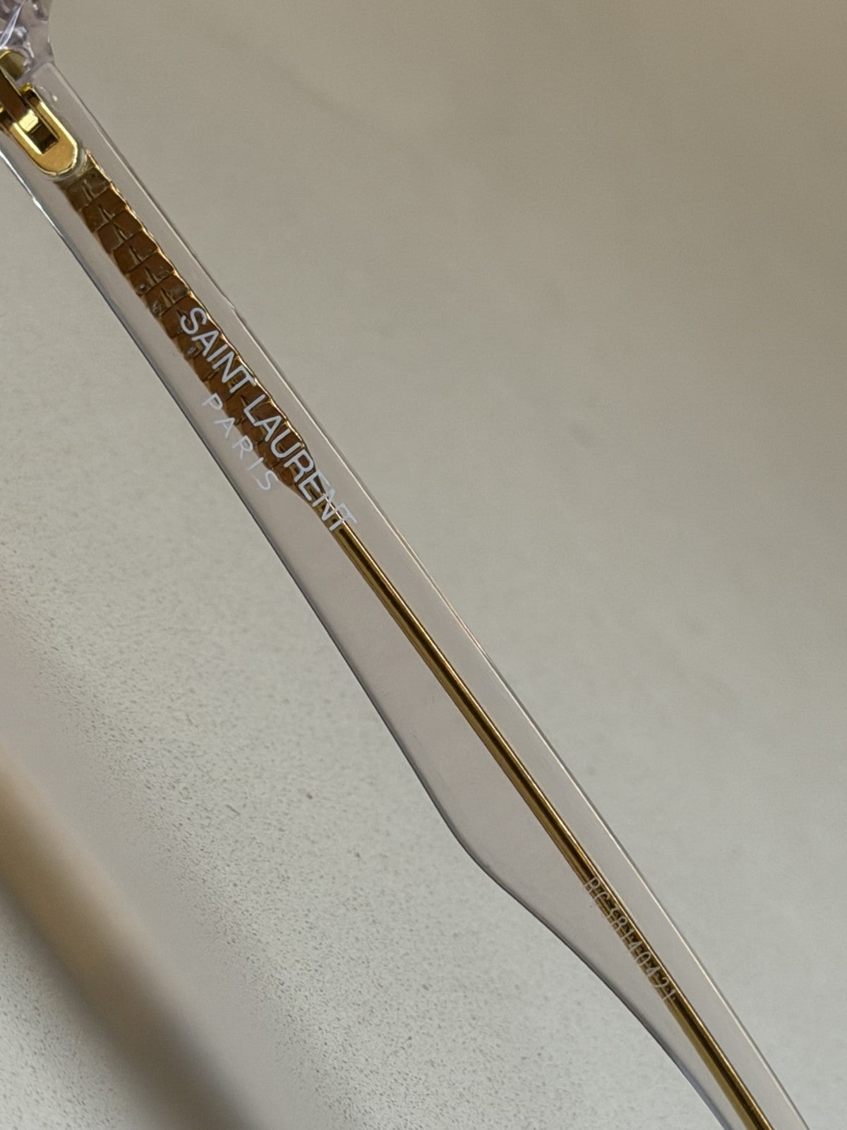 Saint Laurent Crystal Aviator Sunglasses – Light Brown