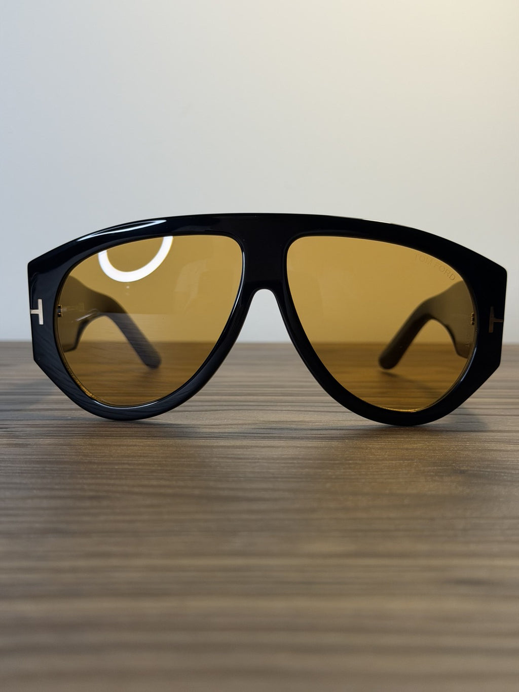 Tom Ford FT1044 Bronson Sunglasses – Shiny Black / Yellow