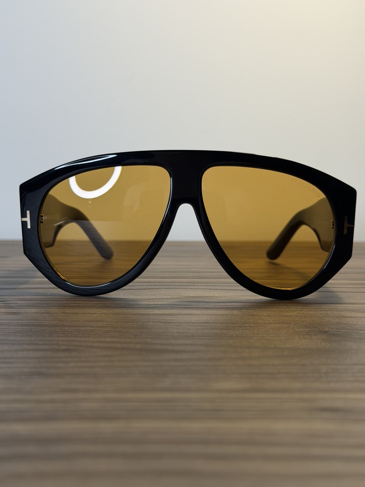 Tom Ford FT1044 Bronson Sunglasses – Shiny Black / Yellow