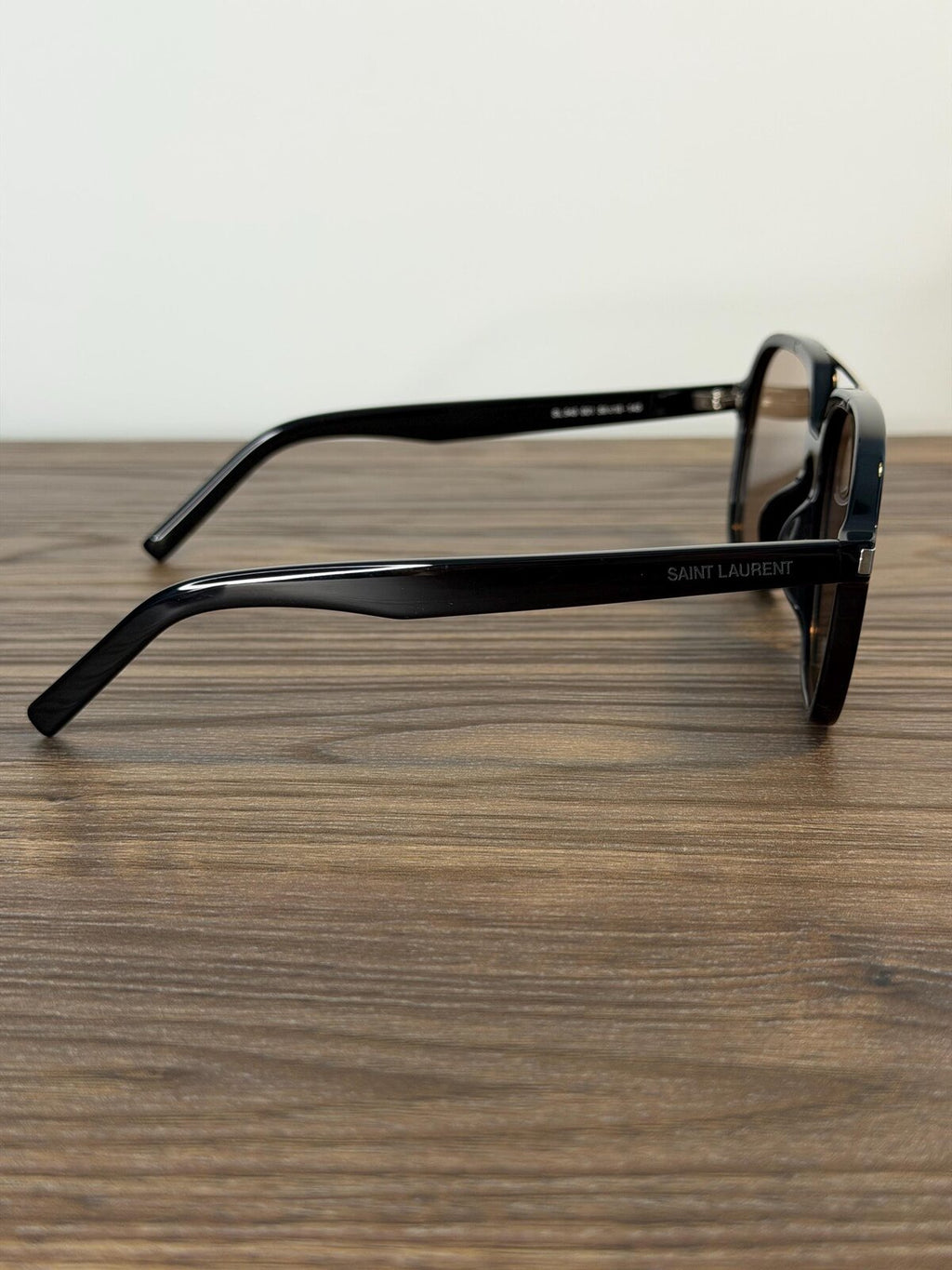 Saint Laurent SL545 Sunglasses – Black / Brown
