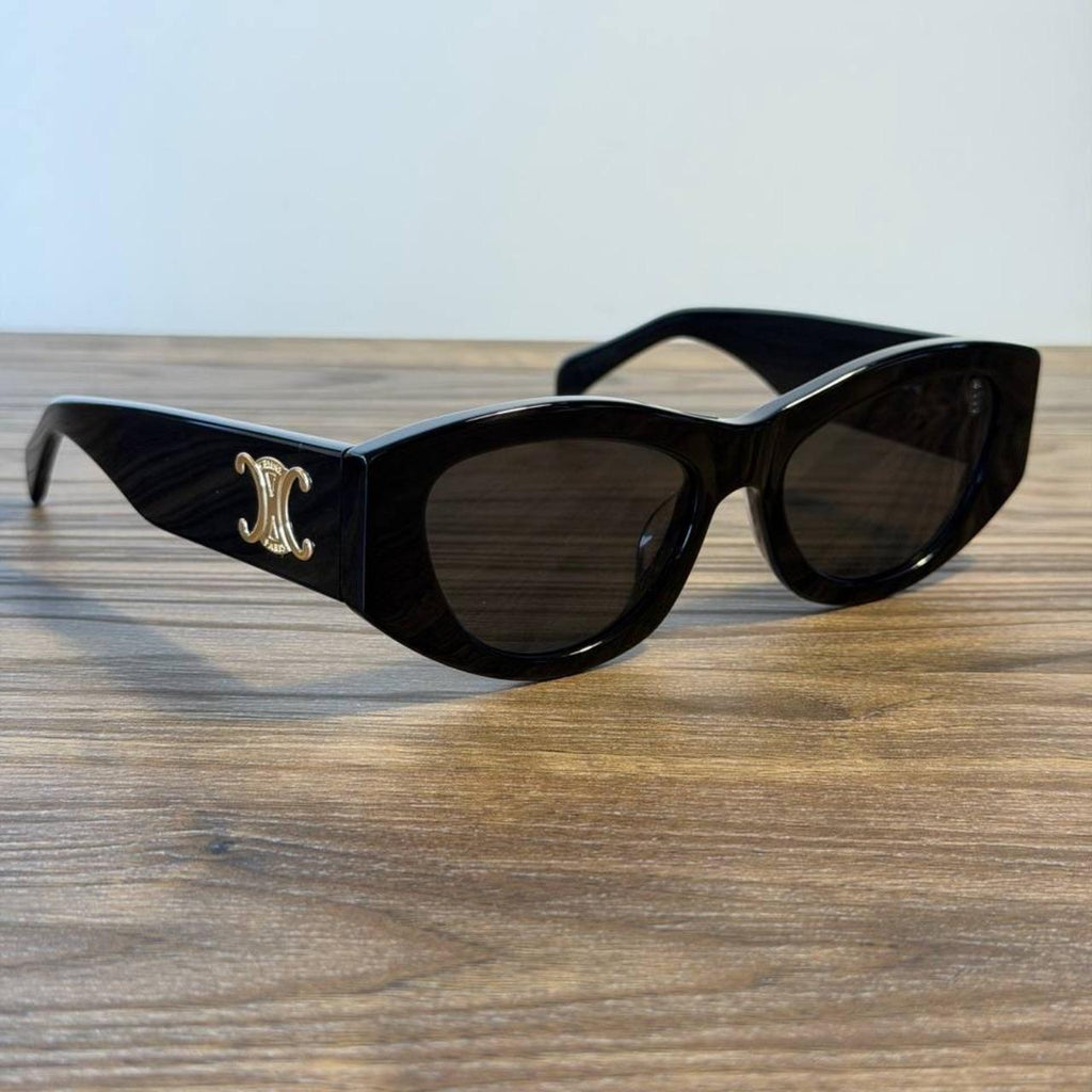 Celine Triomphe CL40308U Cat-Eye Sunglasses – Black / Grey