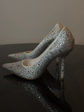 Jimmy Choo Romy Crystal-Embellished Pumps – Silver