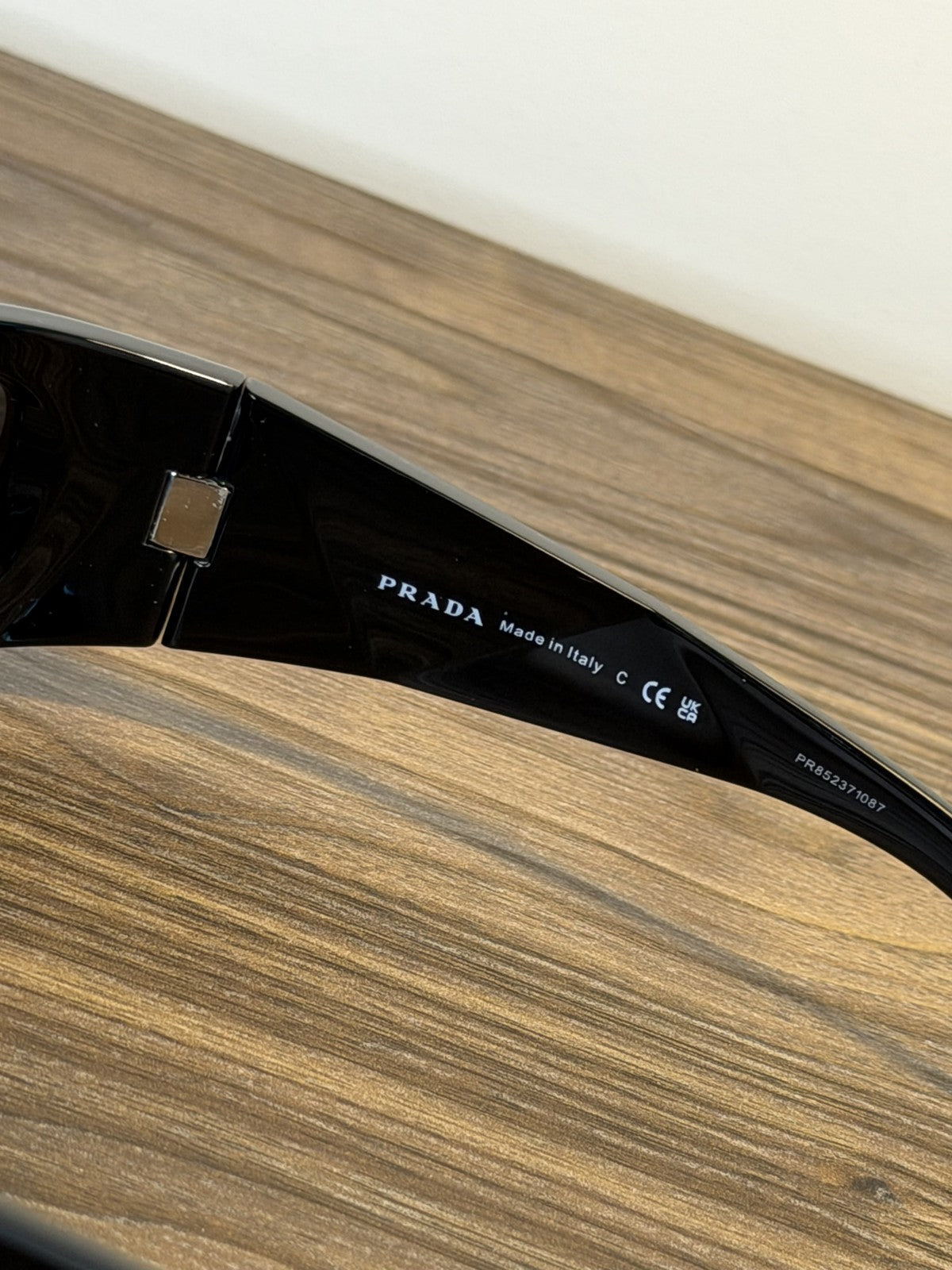 Prada SPRA14 Wraparound Sunglasses – Black