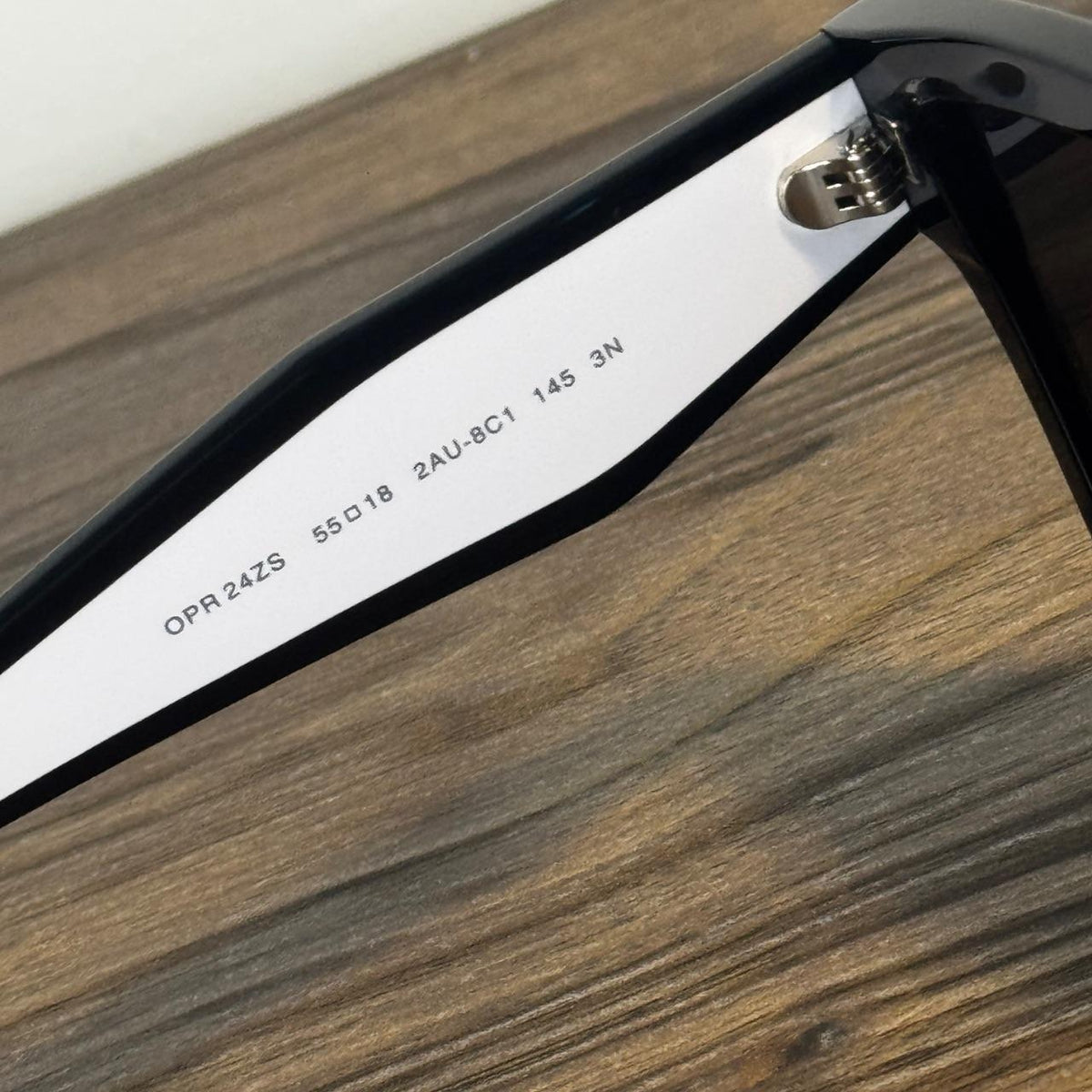 Prada OPR 24ZS Oversized Square Sunglasses – Black / White