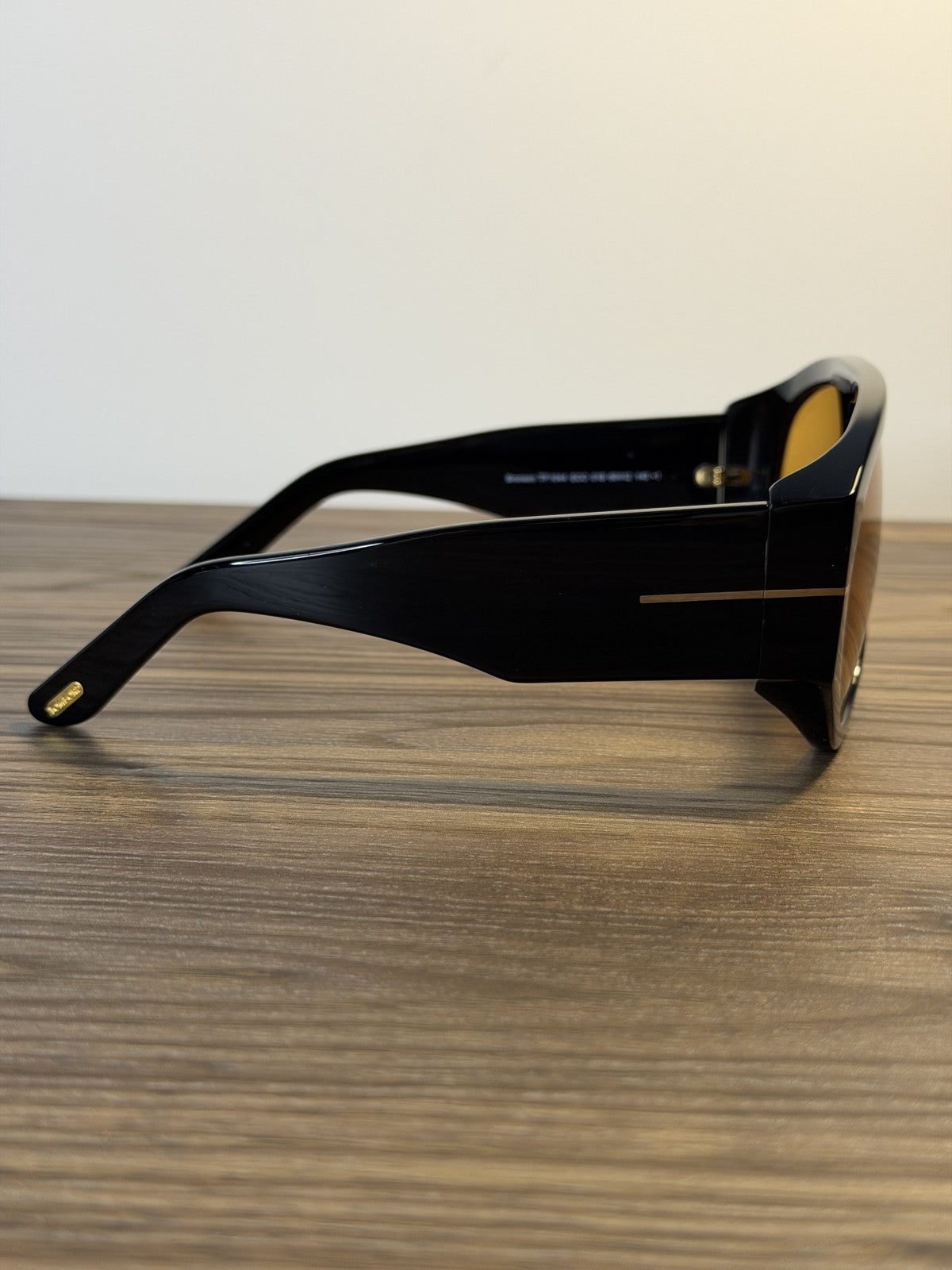 Tom Ford FT1044 Bronson Sunglasses – Shiny Black / Yellow