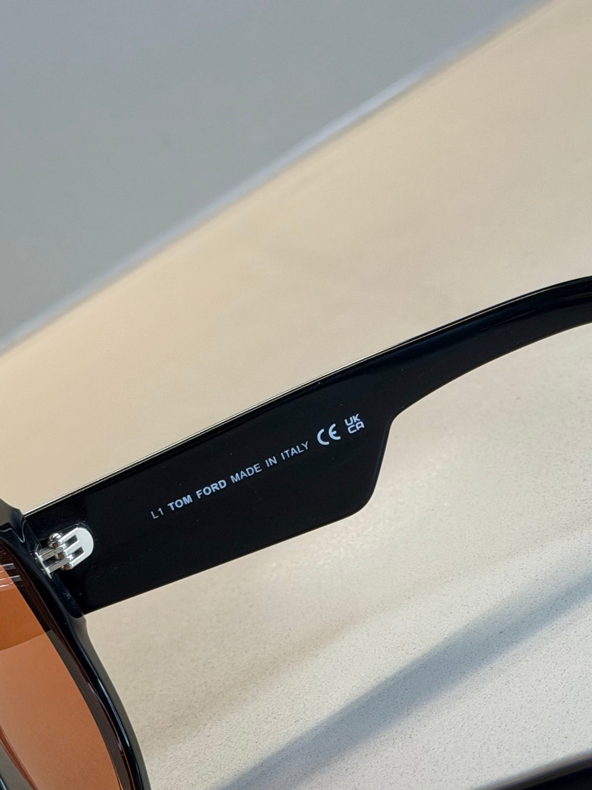 Tom Ford Shield Aviator Sunglasses – Black / Brown Lens