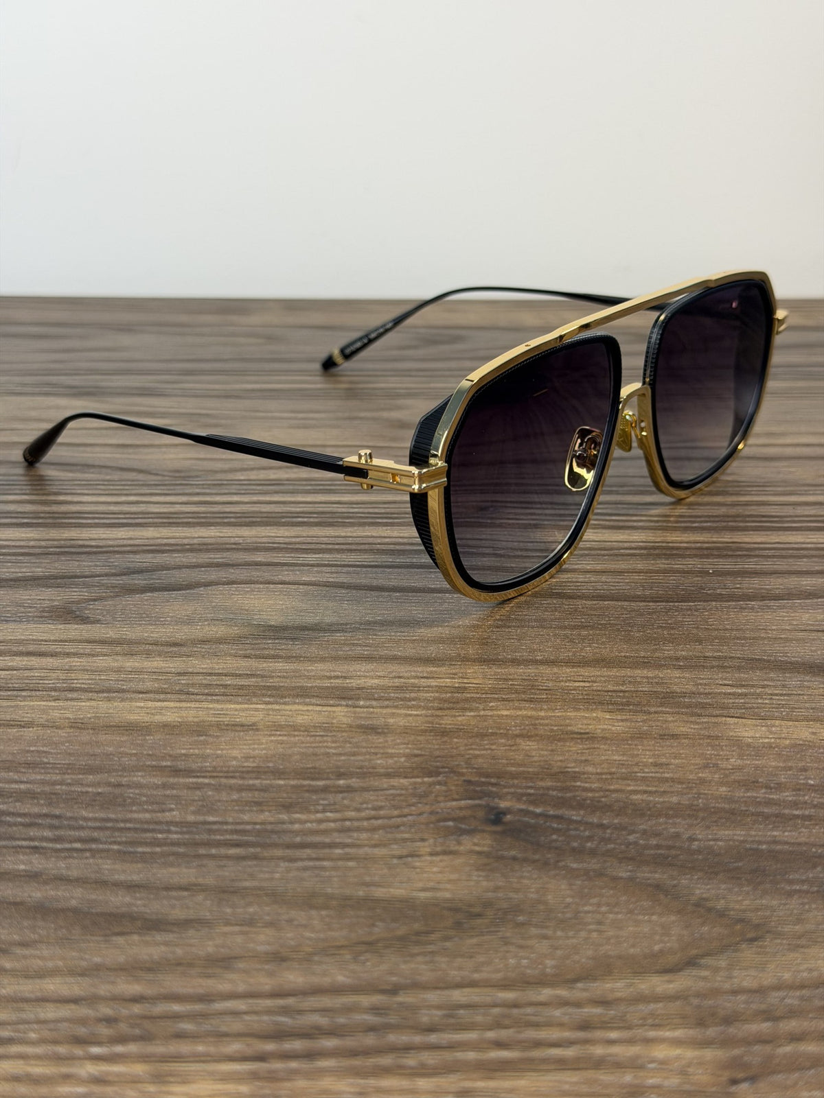 DITA Intracraft Sunglasses – Black / Gold, Purple-Grey Gradient