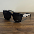 Prada OPR 24ZS Oversized Square Sunglasses – Black / White