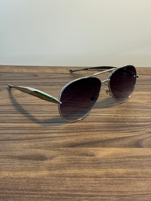 Bottega Veneta BV1305S Aviator Sunglasses – Silver - unisex