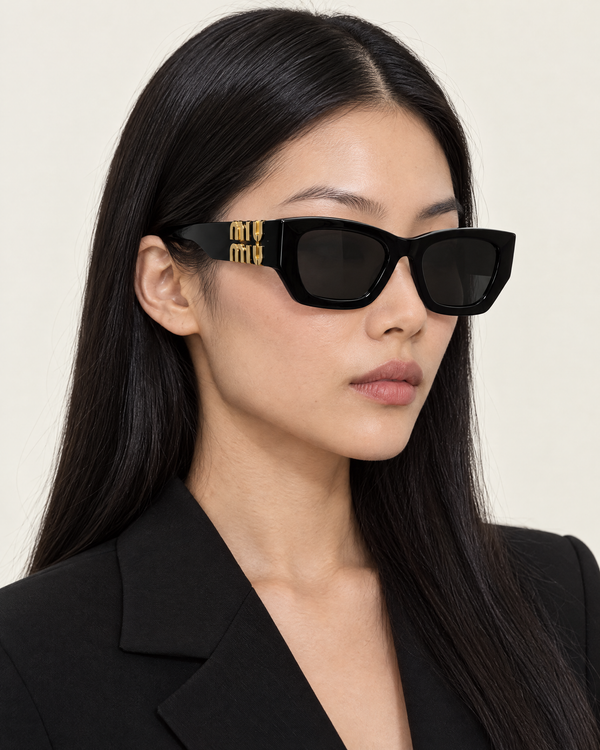 Miu Miu SMU 09W Sunglasses – Black / Gold