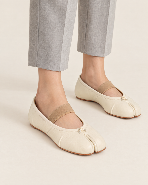 Maison Margiela Tabi Ballet Flats - Cream