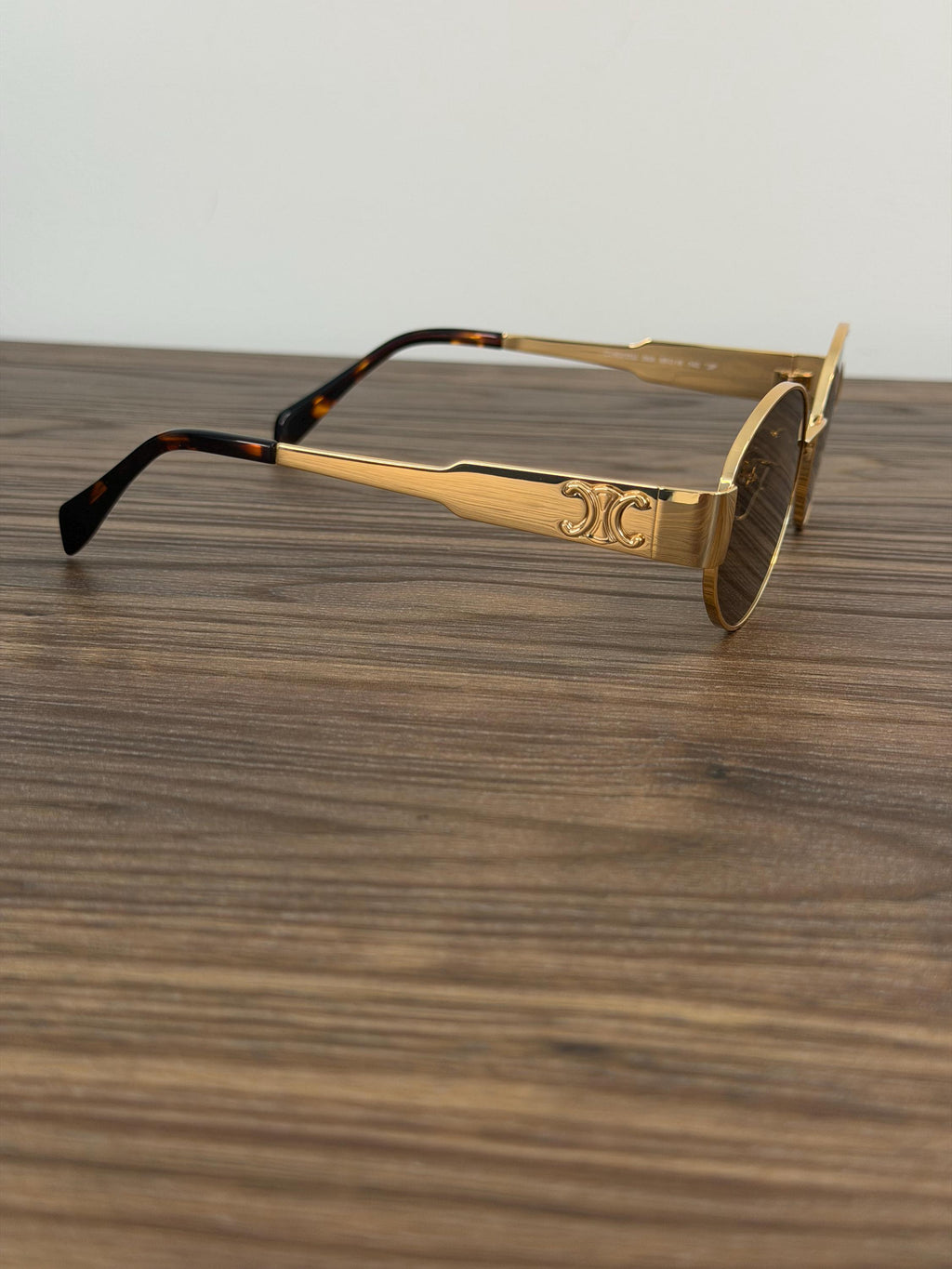 Celine CL40235U Sunglasses – Gold / Brown Lens