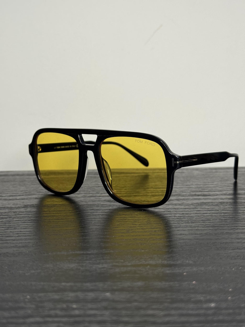 Tom Ford Falconer Sunglasses – Black / Yellow Lens