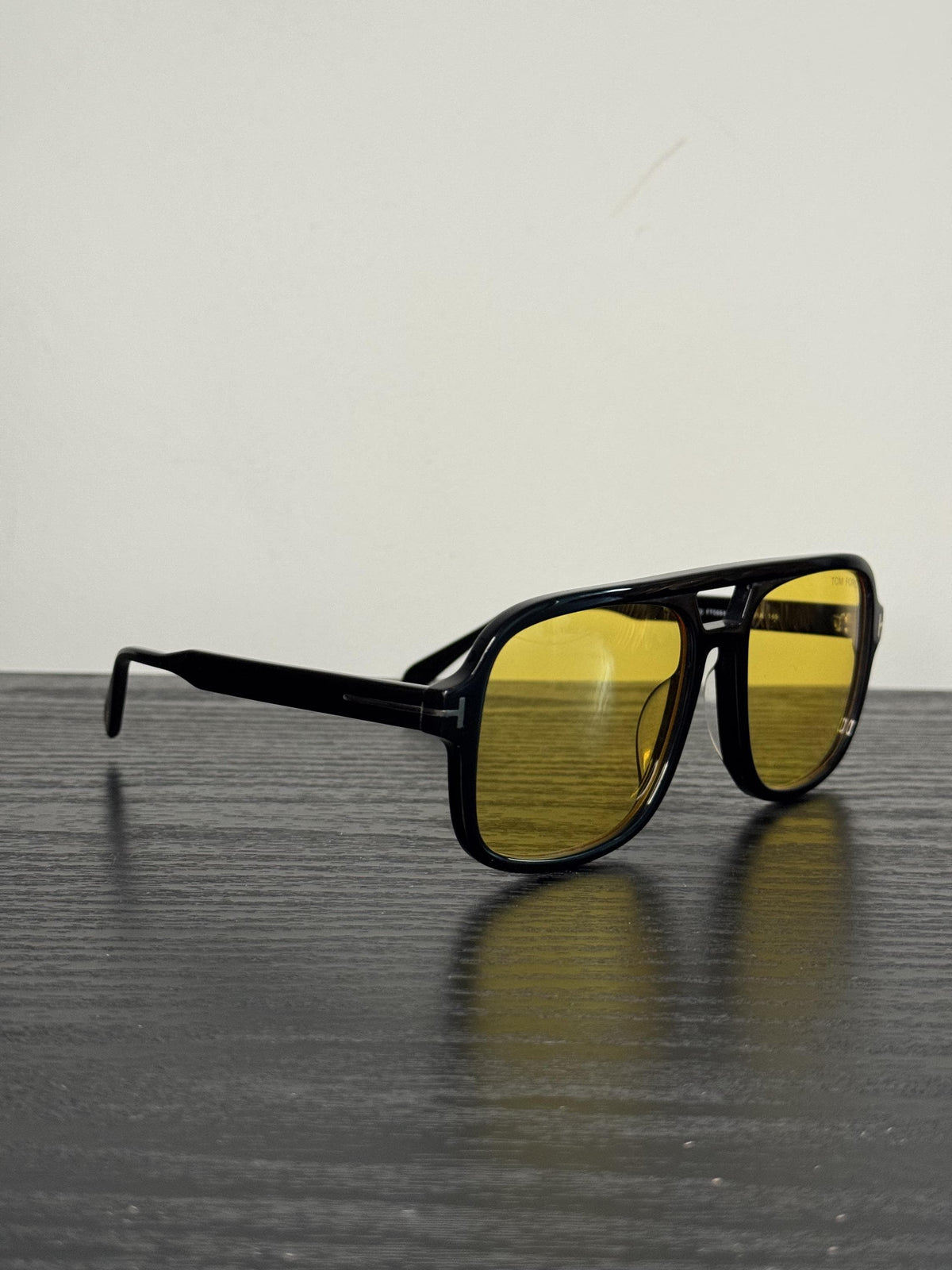 Tom Ford Falconer Sunglasses – Black / Yellow Lens