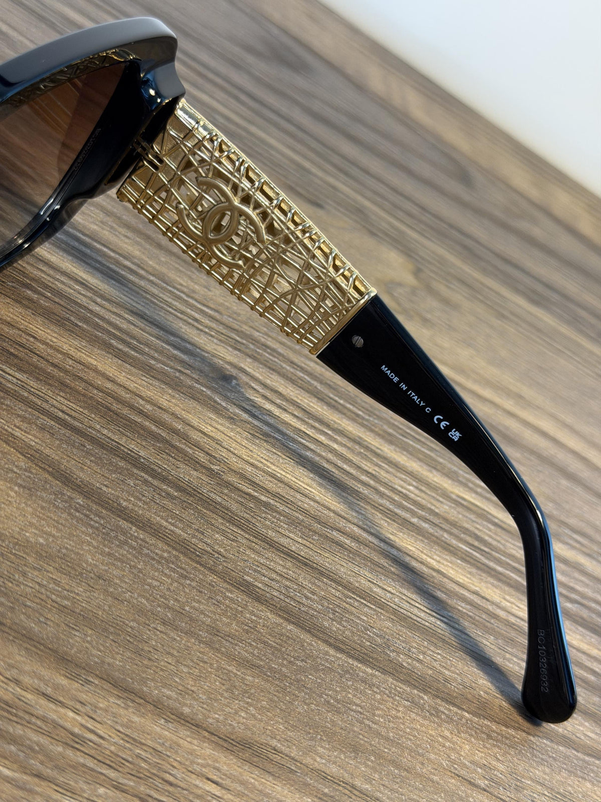 Chanel CH5532 Square Sunglasses – Black / Gold CC Logo