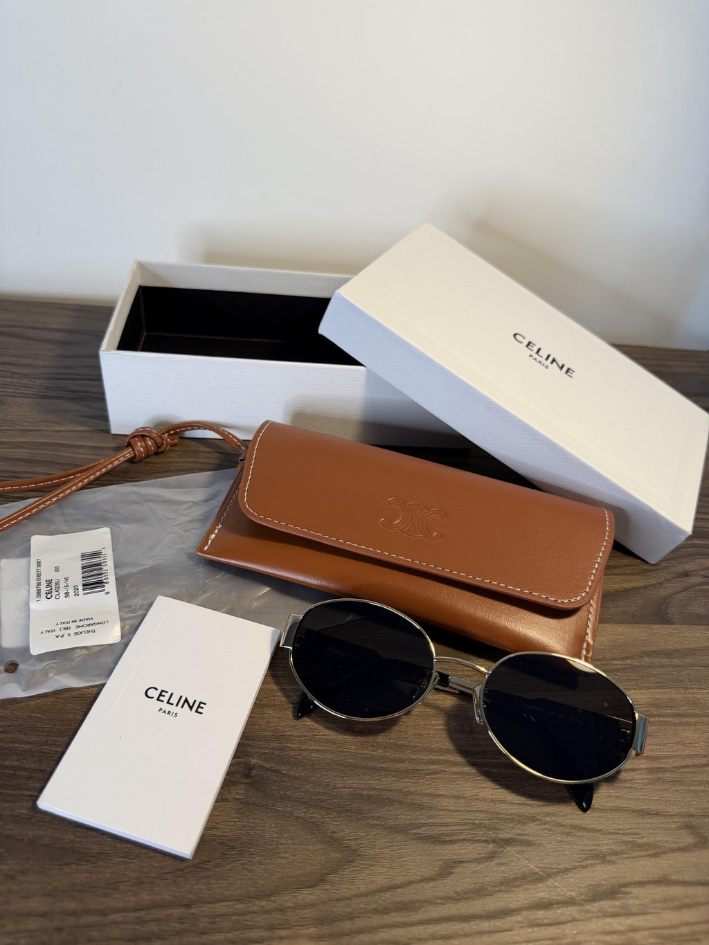 Celine CL40235U Sunglasses – Gold / Grey Lens