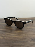 Chanel CH5417 Square Sunglasses – Black & Cream / Silver CC Logo