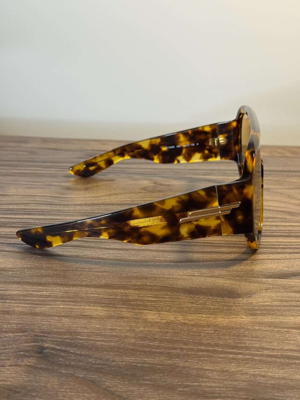 Bottega Veneta BV1345S Aviator Sunglasses – Tortoiseshell Yellow