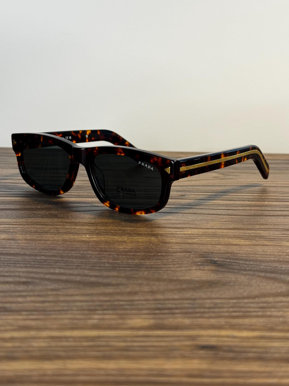 Prada Rectangular Sunglasses – Tortoiseshell Brown