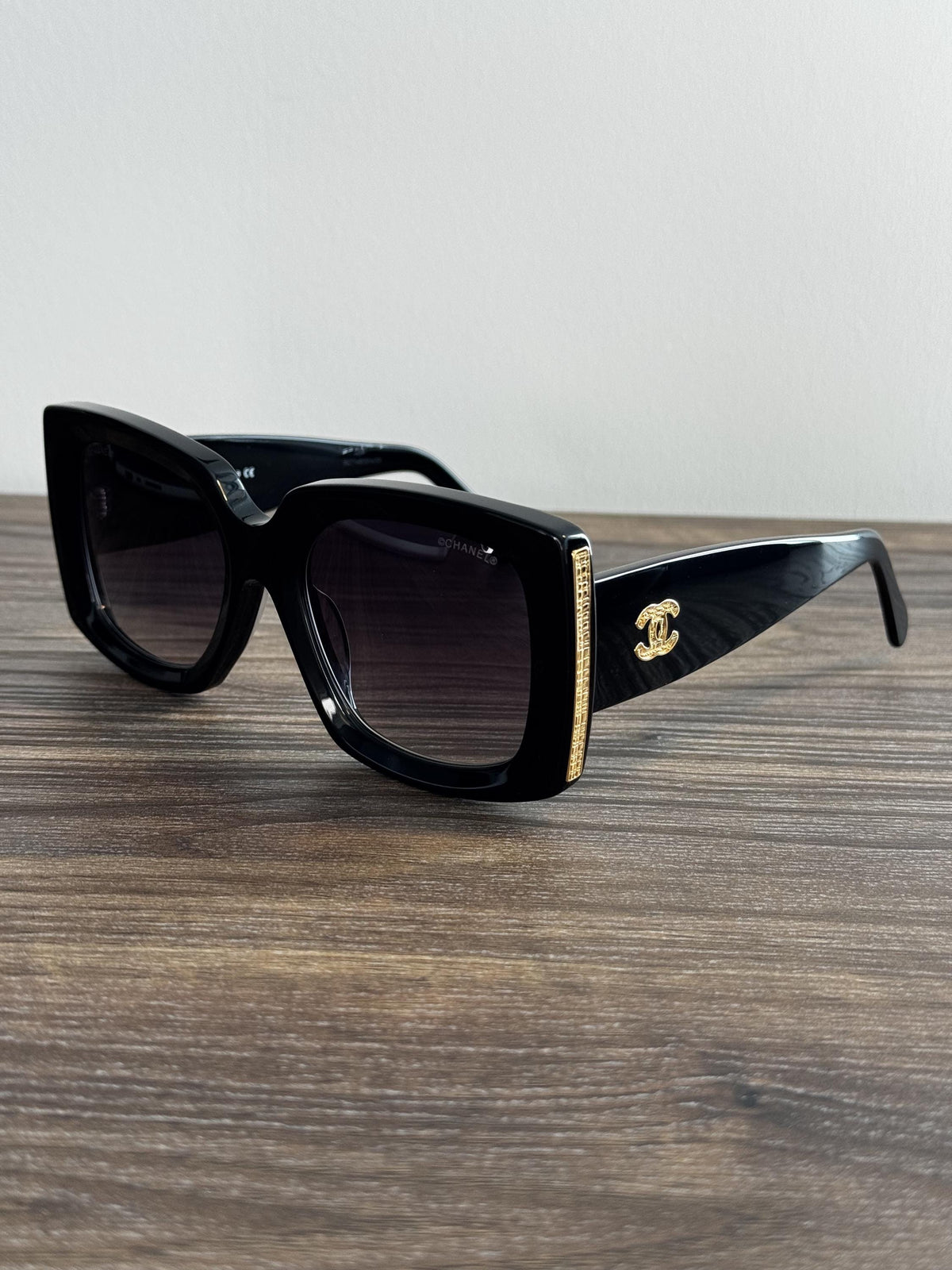 Chanel 5435 Sunglasses – Black / Grey Gradient