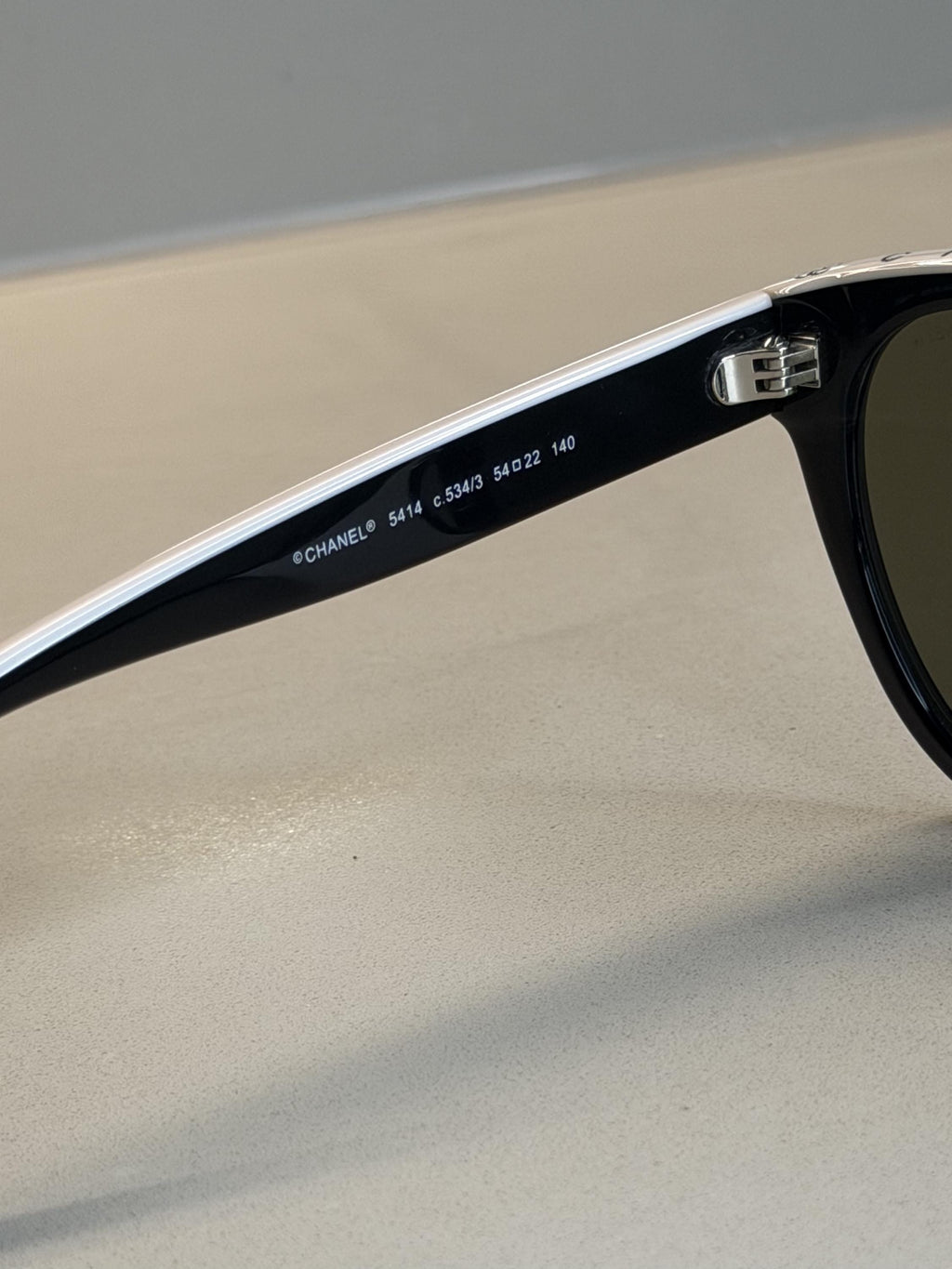 Chanel 5414 Sunglasses – Black / White