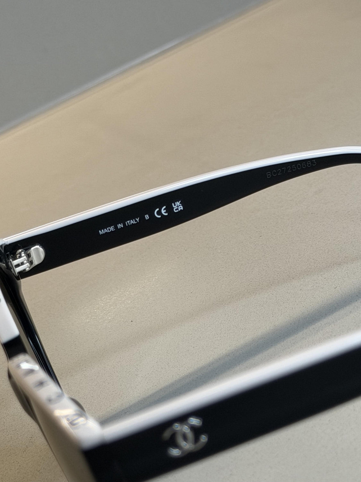 Chanel 5414 Sunglasses – Black / White